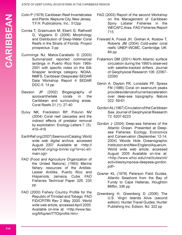 The state of deep coral ecosystems of the United States : 2007 - Page 334