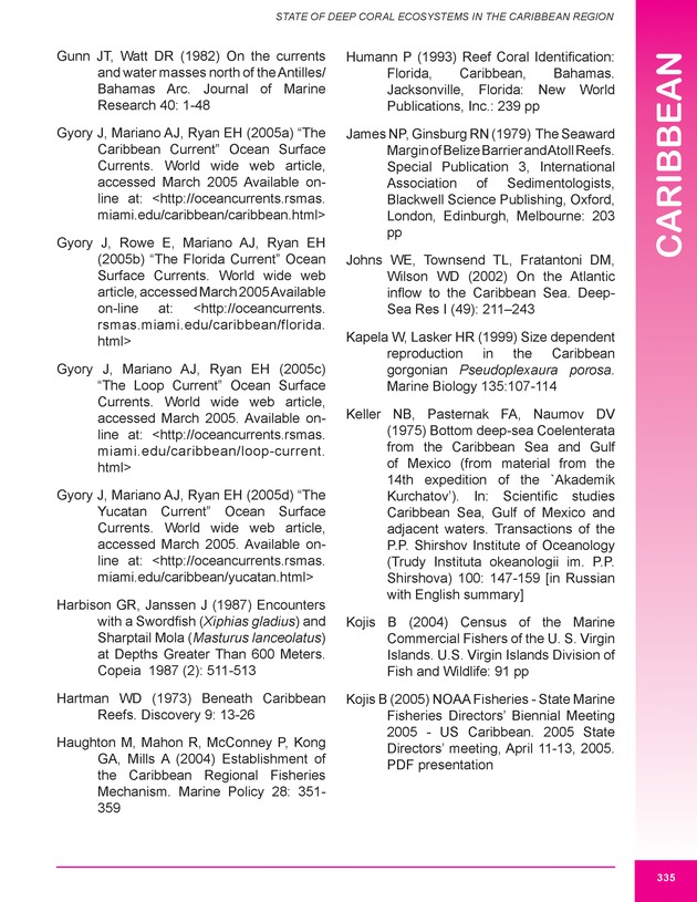 The state of deep coral ecosystems of the United States : 2007 - Page 335