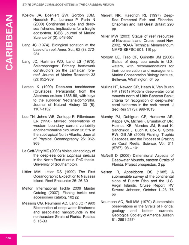 The state of deep coral ecosystems of the United States : 2007 - Page 336