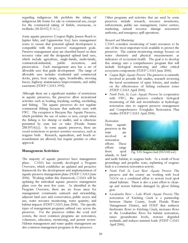 Marine protected areas managed by U.S. states, territories, and commonwealths - Page 59