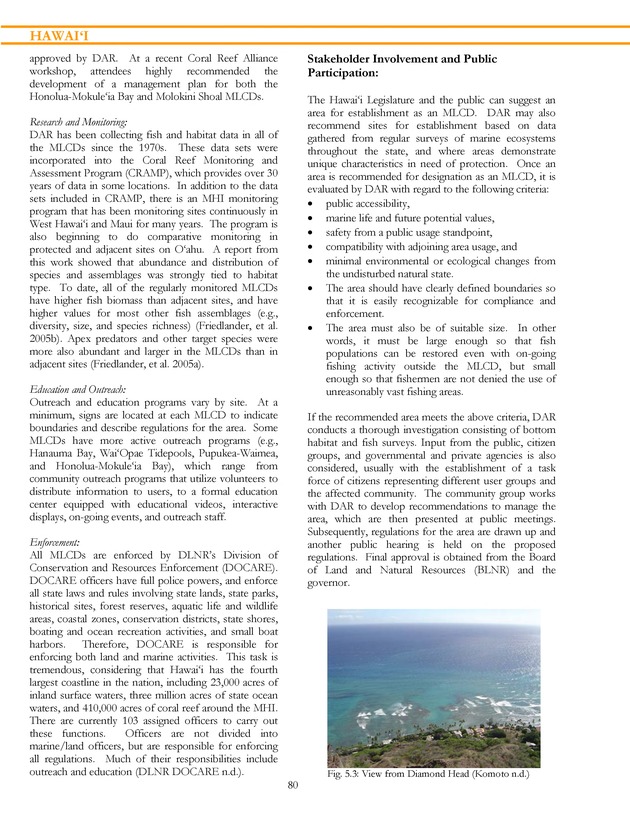 Marine protected areas managed by U.S. states, territories, and commonwealths - Page 80