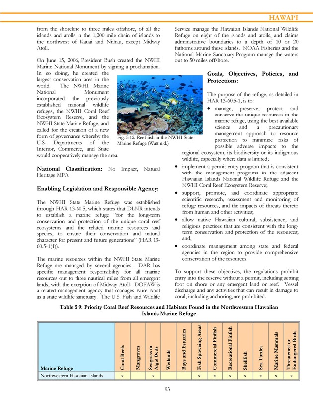 Marine protected areas managed by U.S. states, territories, and commonwealths - Page 93