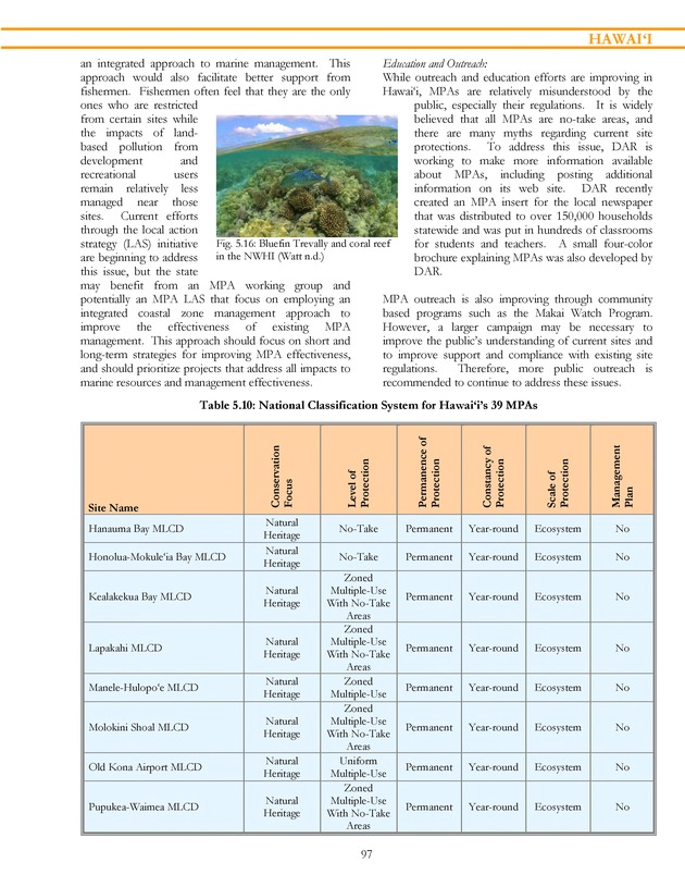 Marine protected areas managed by U.S. states, territories, and commonwealths - Page 97