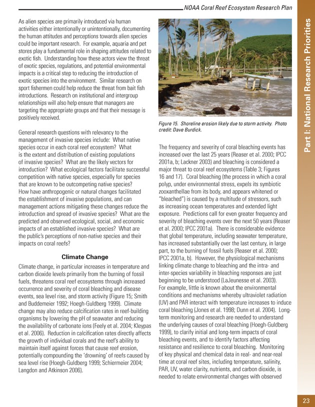 Coral reef ecosystem research plan for fiscal years 2007-2011 - Page 23