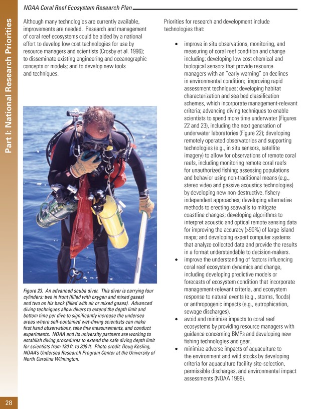 Coral reef ecosystem research plan for fiscal years 2007-2011 - Page 28