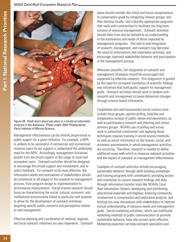 Coral reef ecosystem research plan for fiscal years 2007-2011 - Page 34