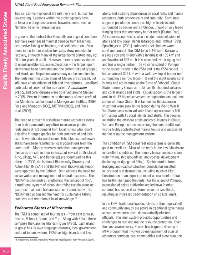 Coral reef ecosystem research plan for fiscal years 2007-2011 - Page 106