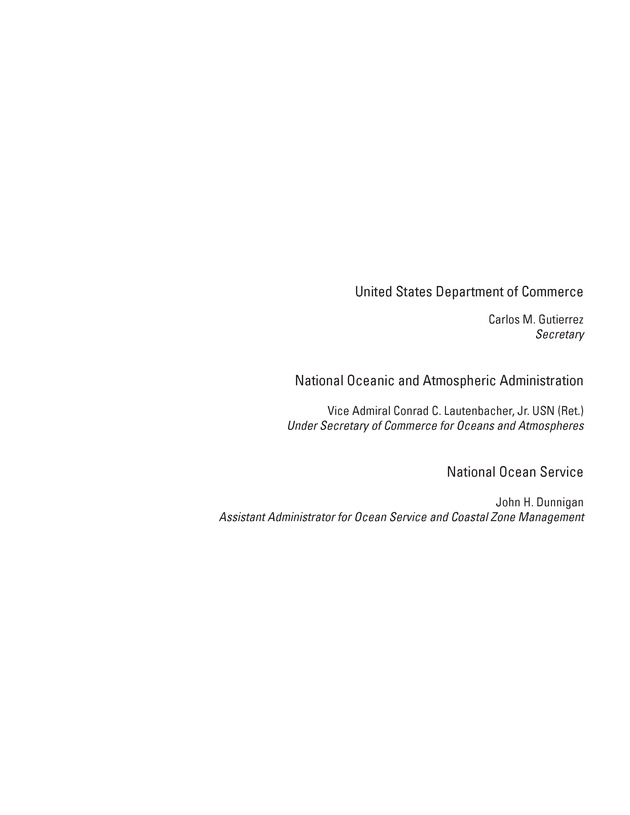 Coral reef ecosystem research plan for fiscal years 2007-2011 - Back Matter