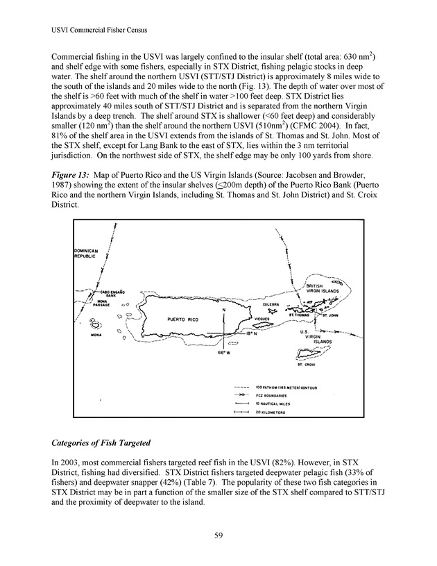 Census of the marine commercial fishers of the U.S. Virgin Islands - Page 59