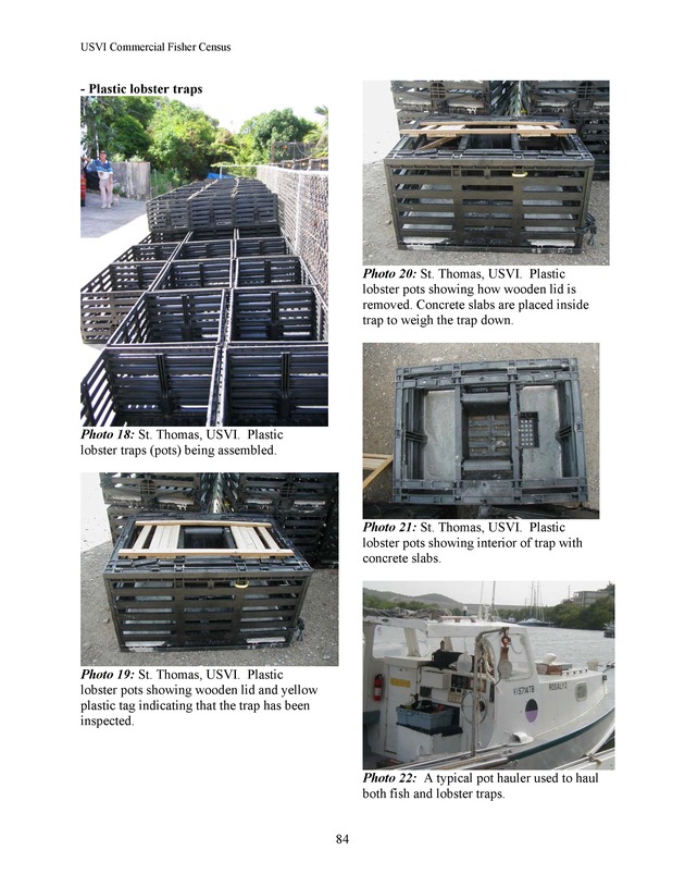 Census of the marine commercial fishers of the U.S. Virgin Islands - Page 84