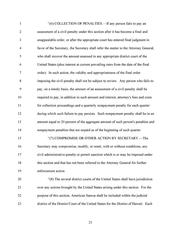 A Bill to Reauthorize the Coral Reef Conservation Act of 2000 - Page 21