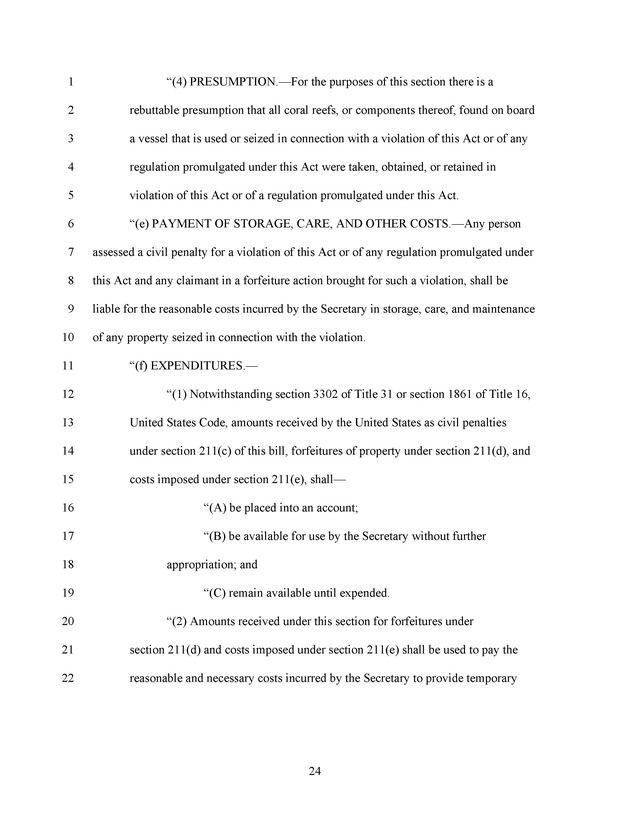 A Bill to Reauthorize the Coral Reef Conservation Act of 2000 - Page 24