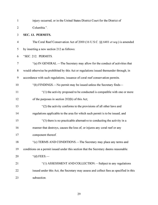 A Bill to Reauthorize the Coral Reef Conservation Act of 2000 - Page 29