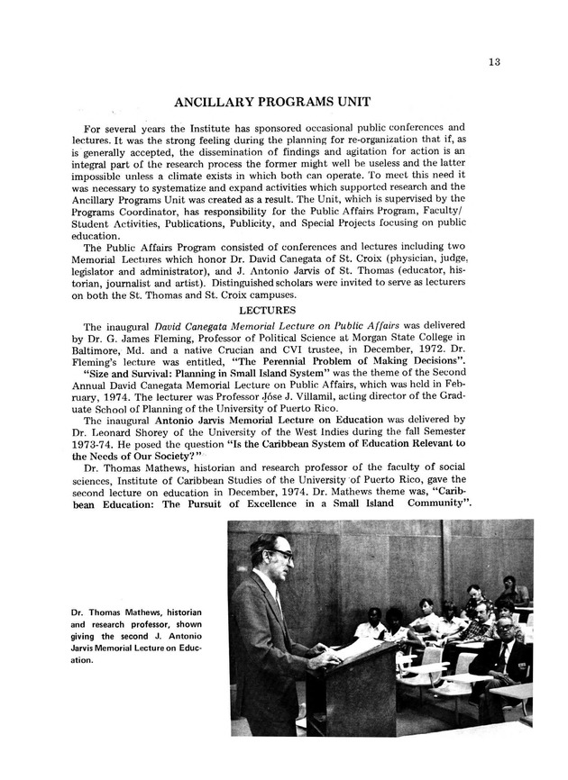 The Caribbean Research Institute, 1965-1975 - Page 13