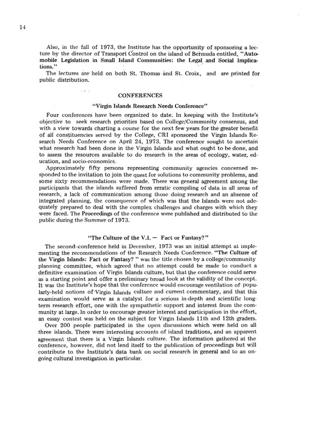 The Caribbean Research Institute, 1965-1975 - Page 14