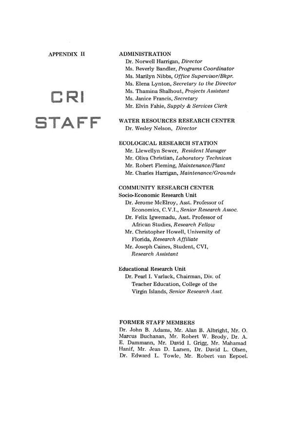 The Caribbean Research Institute, 1965-1975 - Page 27