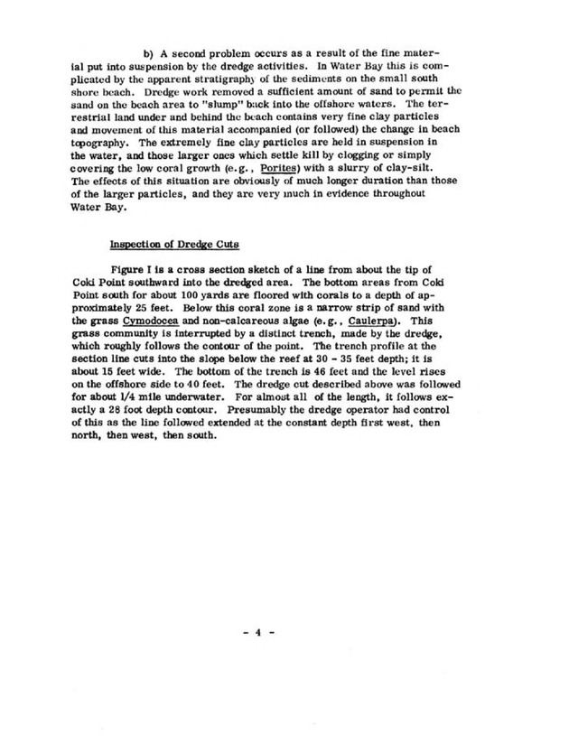 Effects of dredging in Water Bay, St. Thomas - Page 4