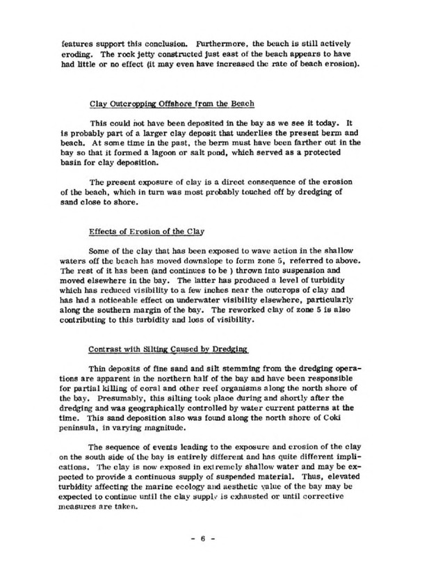 Effects of dredging in Water Bay, St. Thomas - Page 6