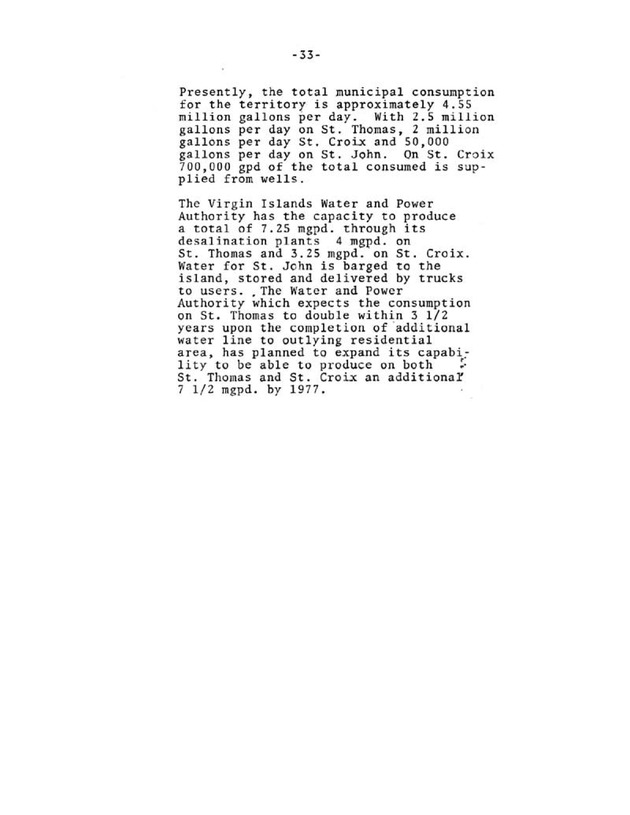 Pricing policies, cost allocation and demand in the public water industry, U.S. Virgin Islands - Page A-33