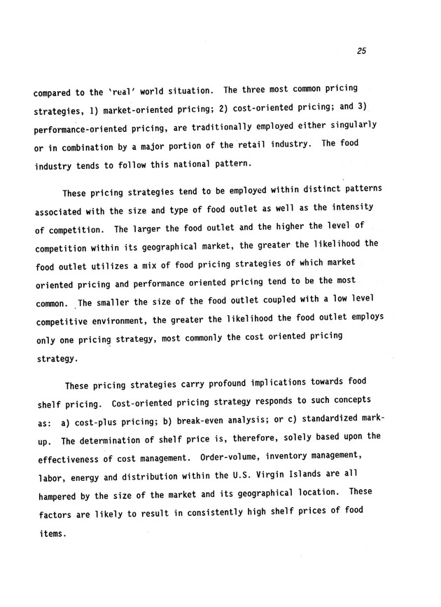 A study of retail food prices in the United States Virgin Islands - Page 25