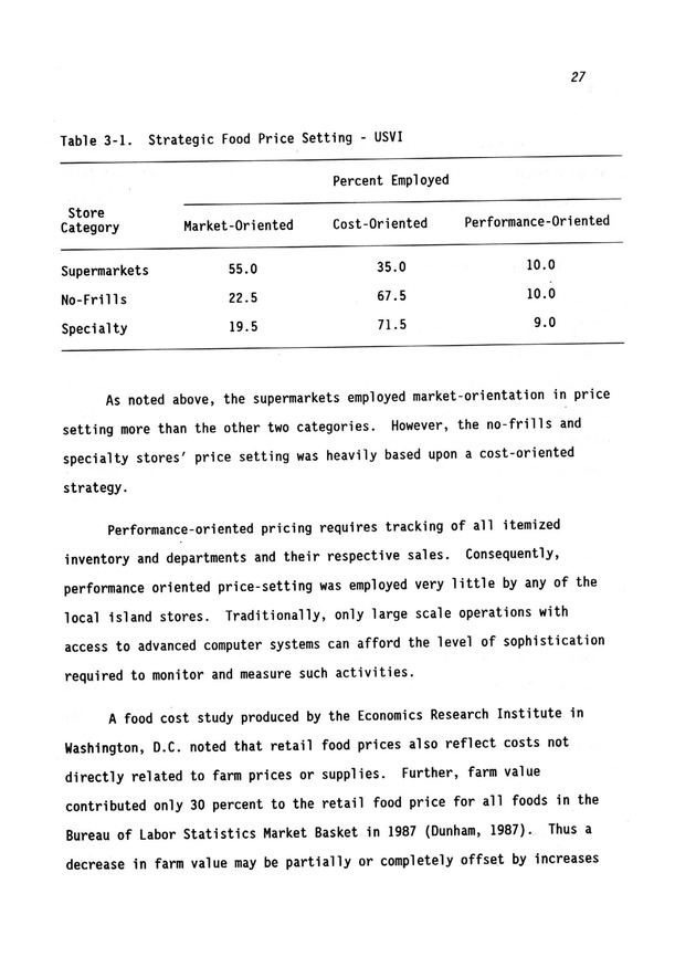 A study of retail food prices in the United States Virgin Islands - Page 27