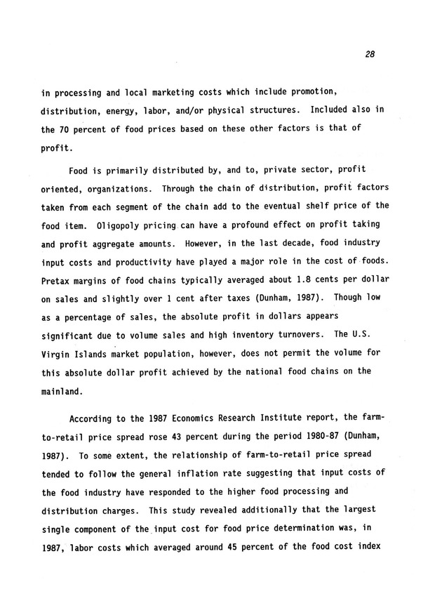 A study of retail food prices in the United States Virgin Islands - Page 28