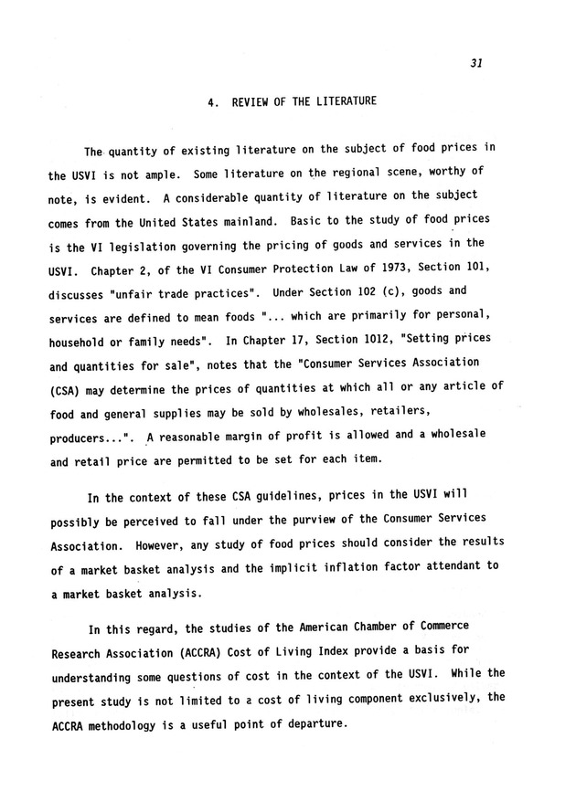 A study of retail food prices in the United States Virgin Islands - Page 31