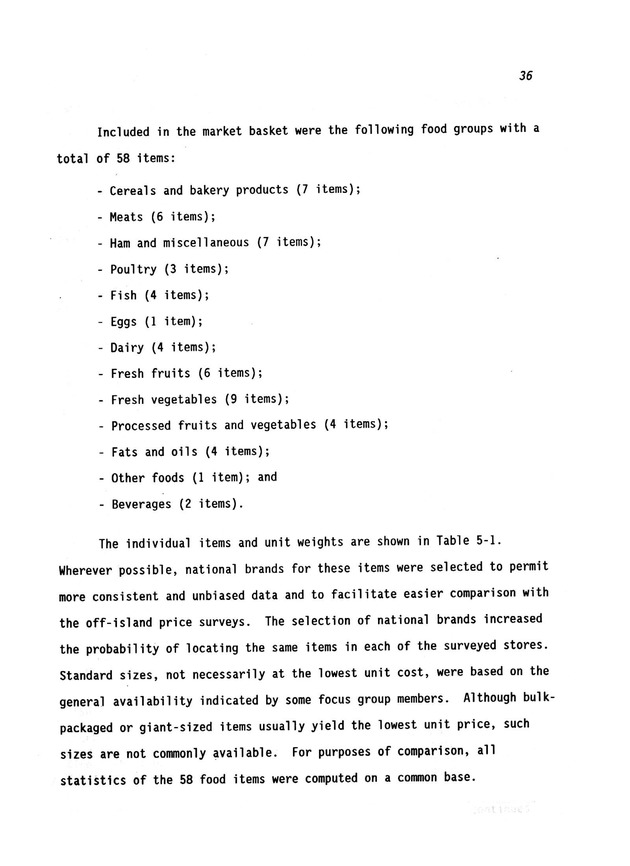 A study of retail food prices in the United States Virgin Islands - Page 36