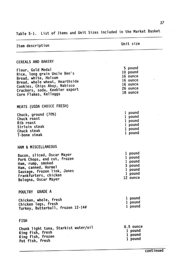 A study of retail food prices in the United States Virgin Islands - Page 37