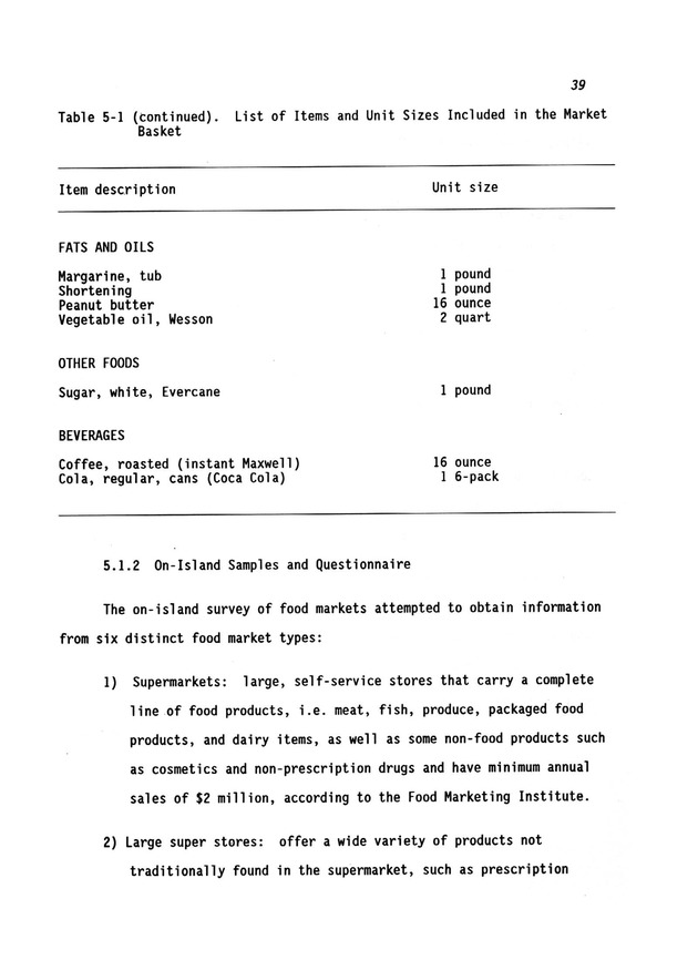 A study of retail food prices in the United States Virgin Islands - Page 39