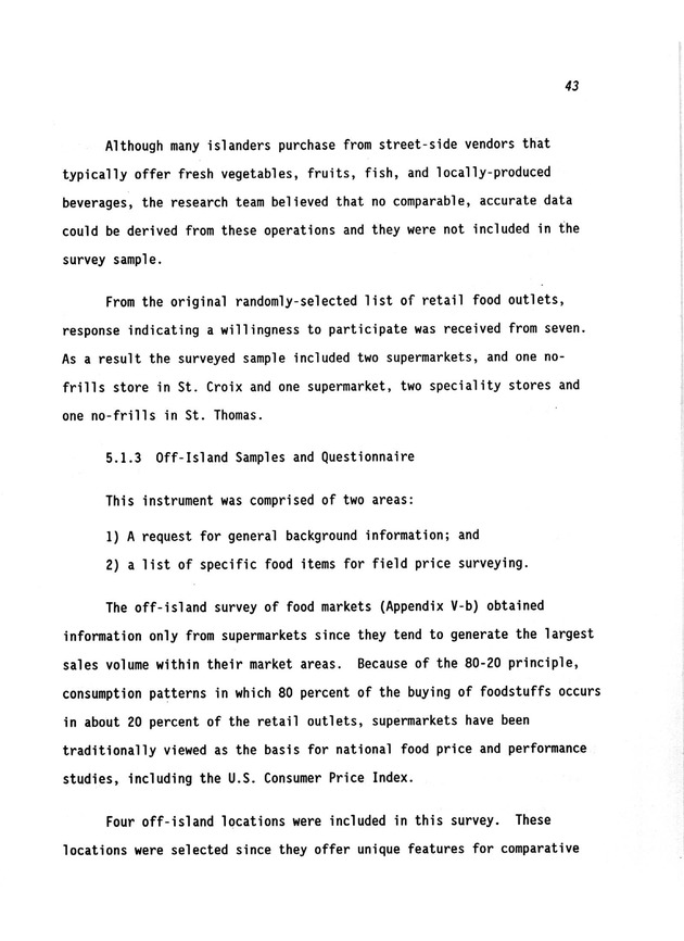 A study of retail food prices in the United States Virgin Islands - Page 43