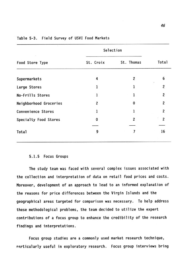 A study of retail food prices in the United States Virgin Islands - Page 46