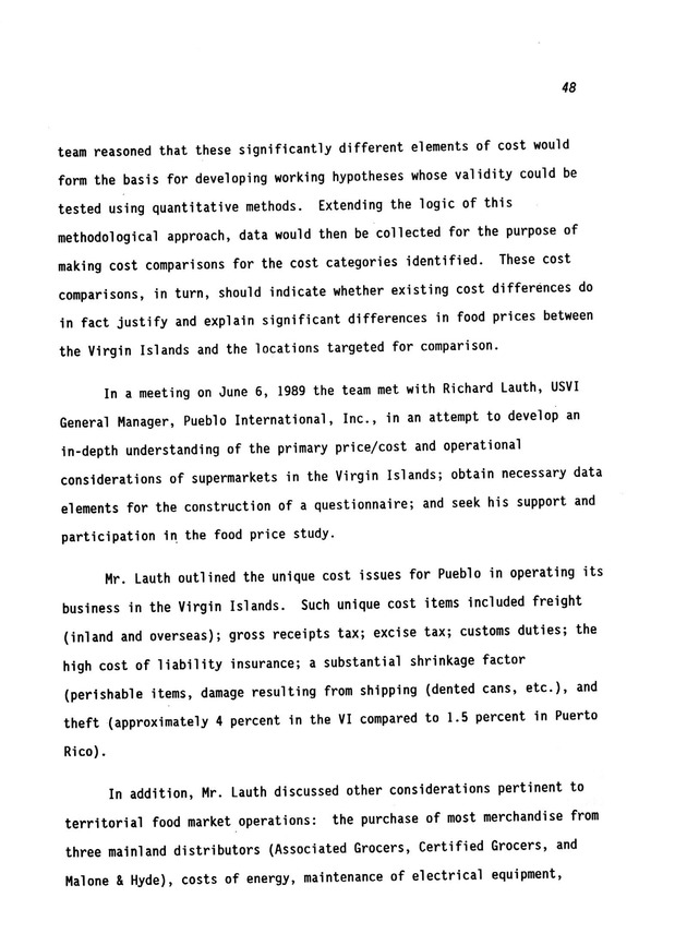 A study of retail food prices in the United States Virgin Islands - Page 48