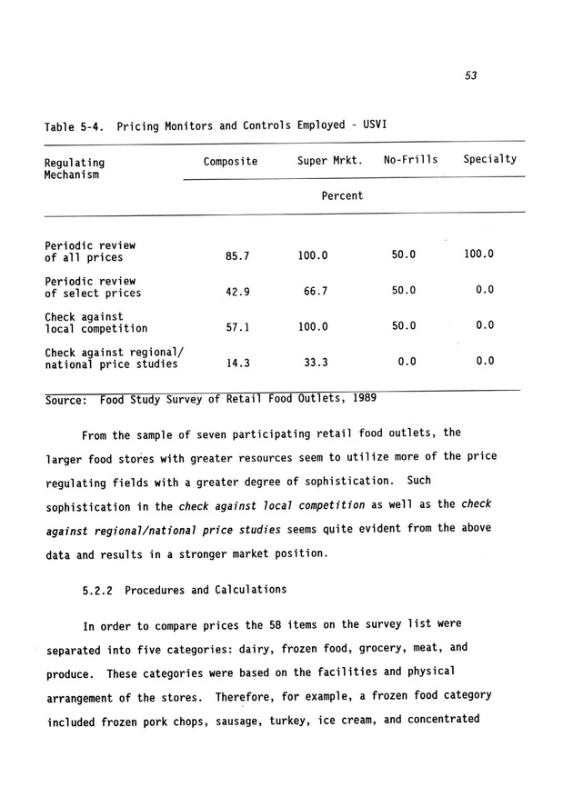 A study of retail food prices in the United States Virgin Islands - Page 53