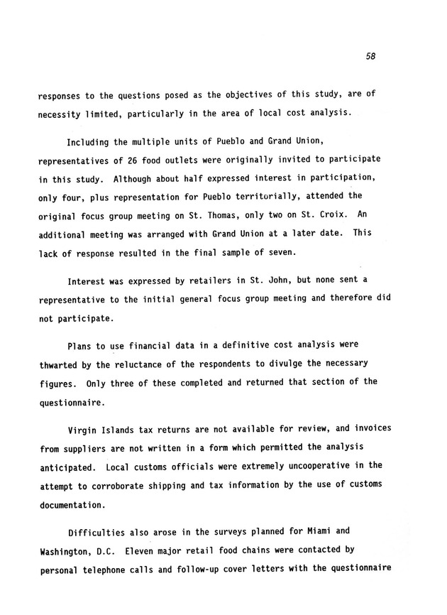 A study of retail food prices in the United States Virgin Islands - Page 58