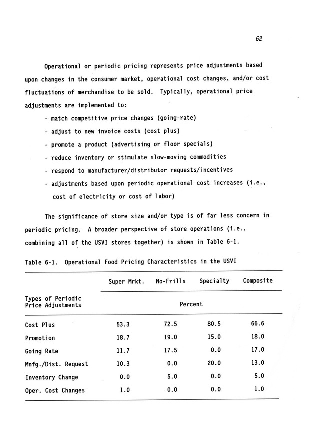 A study of retail food prices in the United States Virgin Islands - Page 62