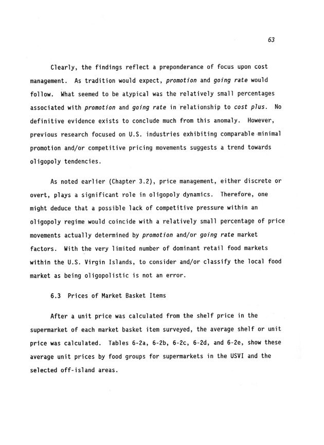 A study of retail food prices in the United States Virgin Islands - Page 63