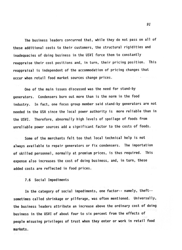 A study of retail food prices in the United States Virgin Islands - Page 91