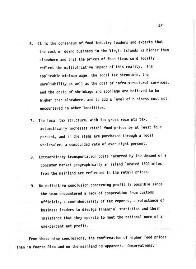 A study of retail food prices in the United States Virgin Islands - Page 97