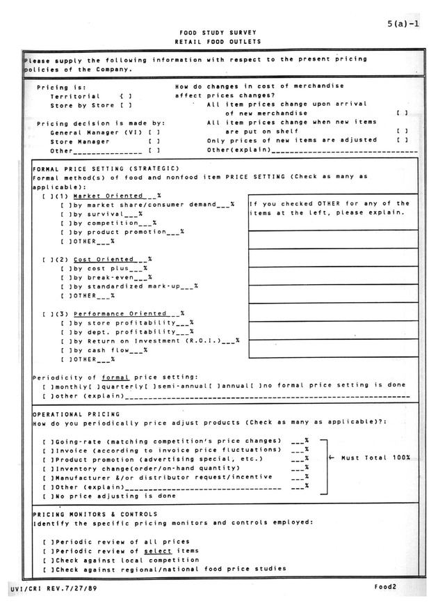 A study of retail food prices in the United States Virgin Islands - Page 109