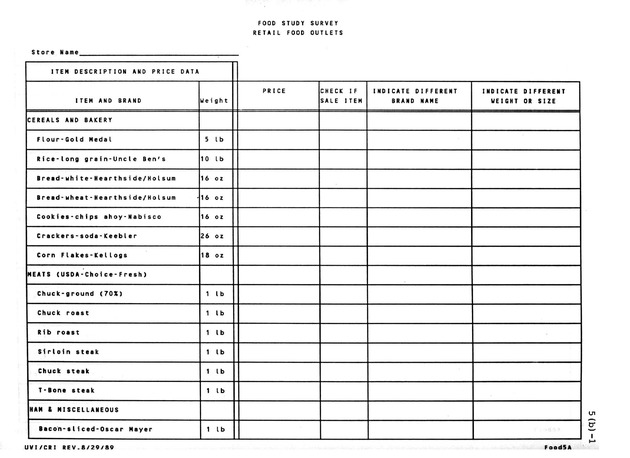 A study of retail food prices in the United States Virgin Islands - Page 122