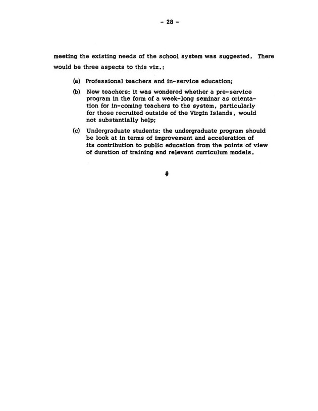 Virgin Islands research needs conference, 24 April 1973 proceedings - Page 28