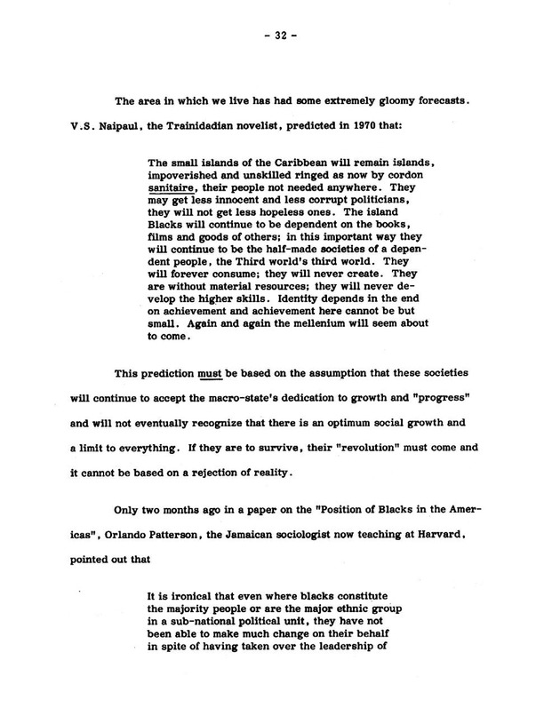 Virgin Islands research needs conference, 24 April 1973 proceedings - Page 32