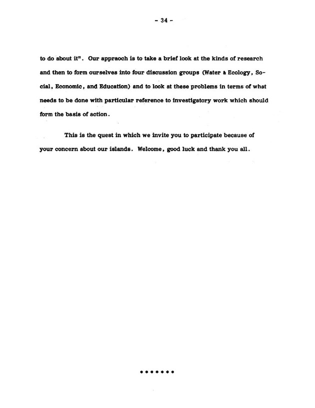 Virgin Islands research needs conference, 24 April 1973 proceedings - Page 34