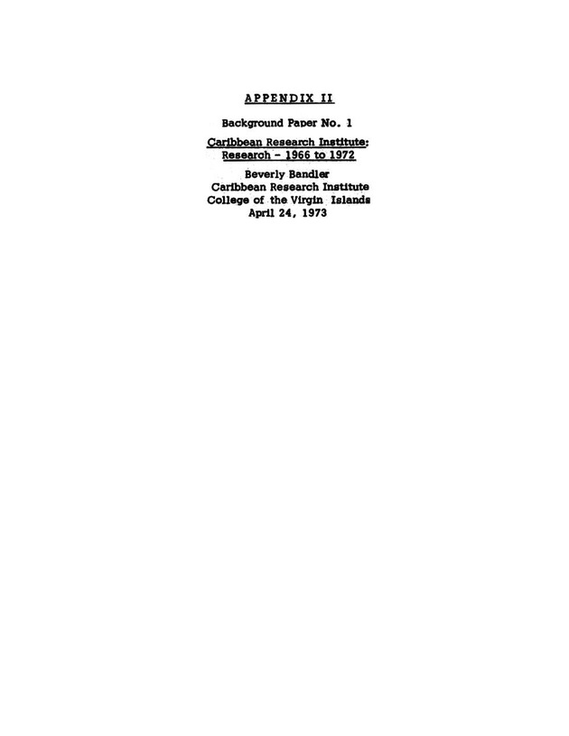 Virgin Islands research needs conference, 24 April 1973 proceedings - Page 34a