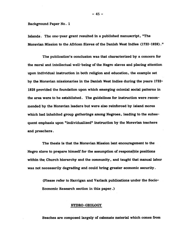 Virgin Islands research needs conference, 24 April 1973 proceedings - Page 45