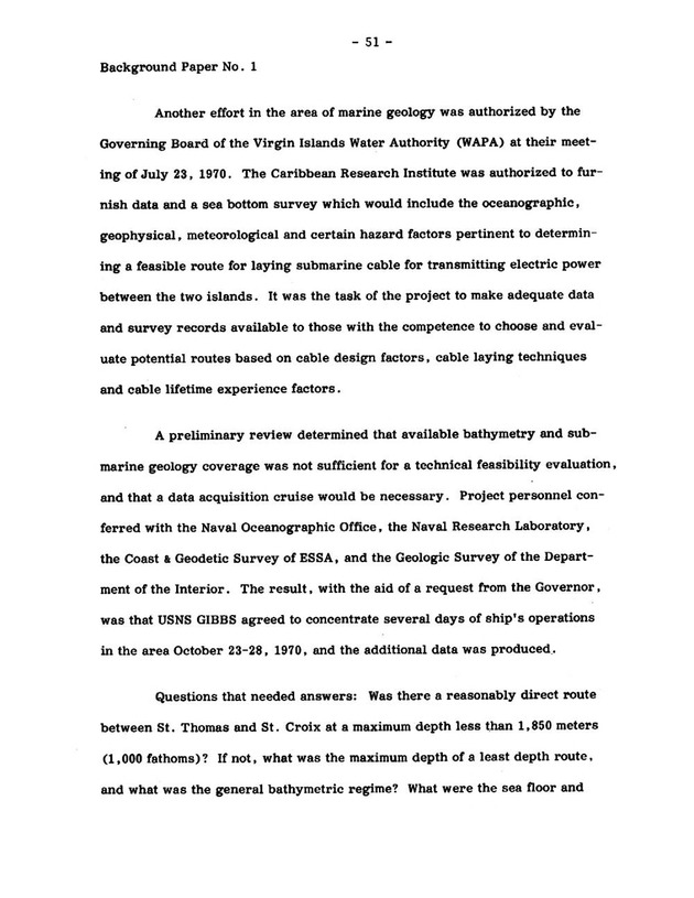 Virgin Islands research needs conference, 24 April 1973 proceedings - Page 51