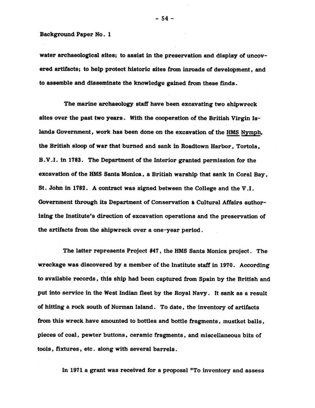 Virgin Islands research needs conference, 24 April 1973 proceedings - Page 54