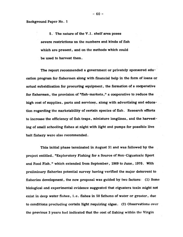 Virgin Islands research needs conference, 24 April 1973 proceedings - Page 60