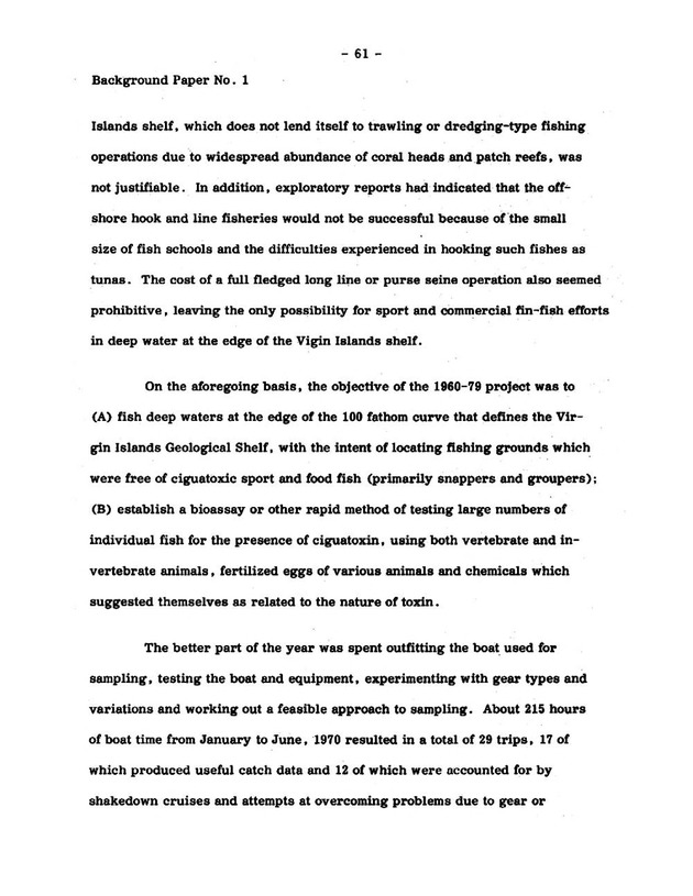 Virgin Islands research needs conference, 24 April 1973 proceedings - Page 61